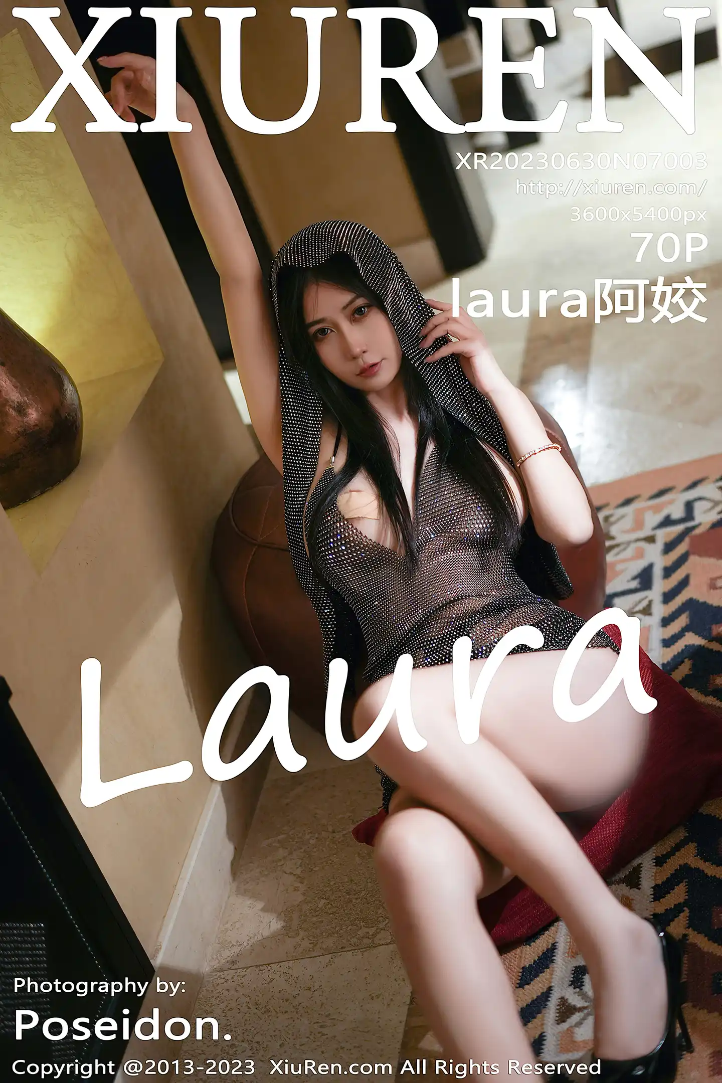 [XiuRen秀人网]No.7003_模特Laura阿姣私房性感墨绿色轻透金缕衣秀完美身材诱惑写真70P-秀人网 - XiuRen.Xyz
